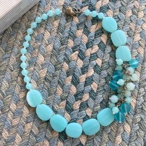 Beach Glass Beaded Necklace